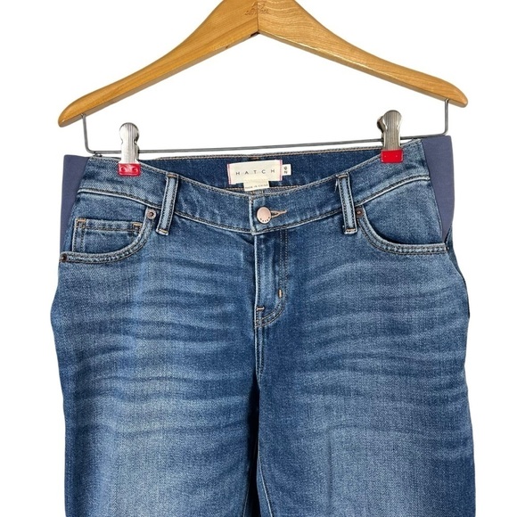 HATCH x REVOLVE The Crop Maternity Jean in Indigo - Picture 5 of 11